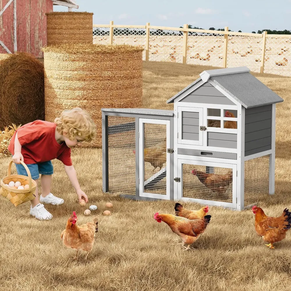 Cage lapin bois 2 étages 45 x 20 x 36 pouces
