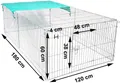 Cage lapin écureuil poulailler extérieur protection solaire – 6