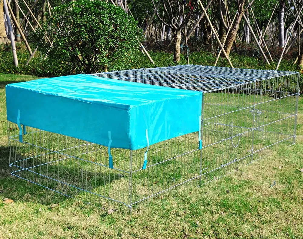 Cage lapin écureuil poulailler extérieur protection solaire