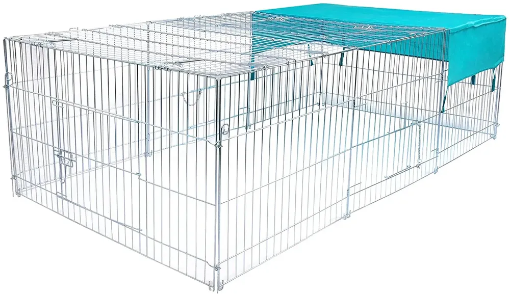 Cage lapin écureuil poulailler extérieur protection solaire