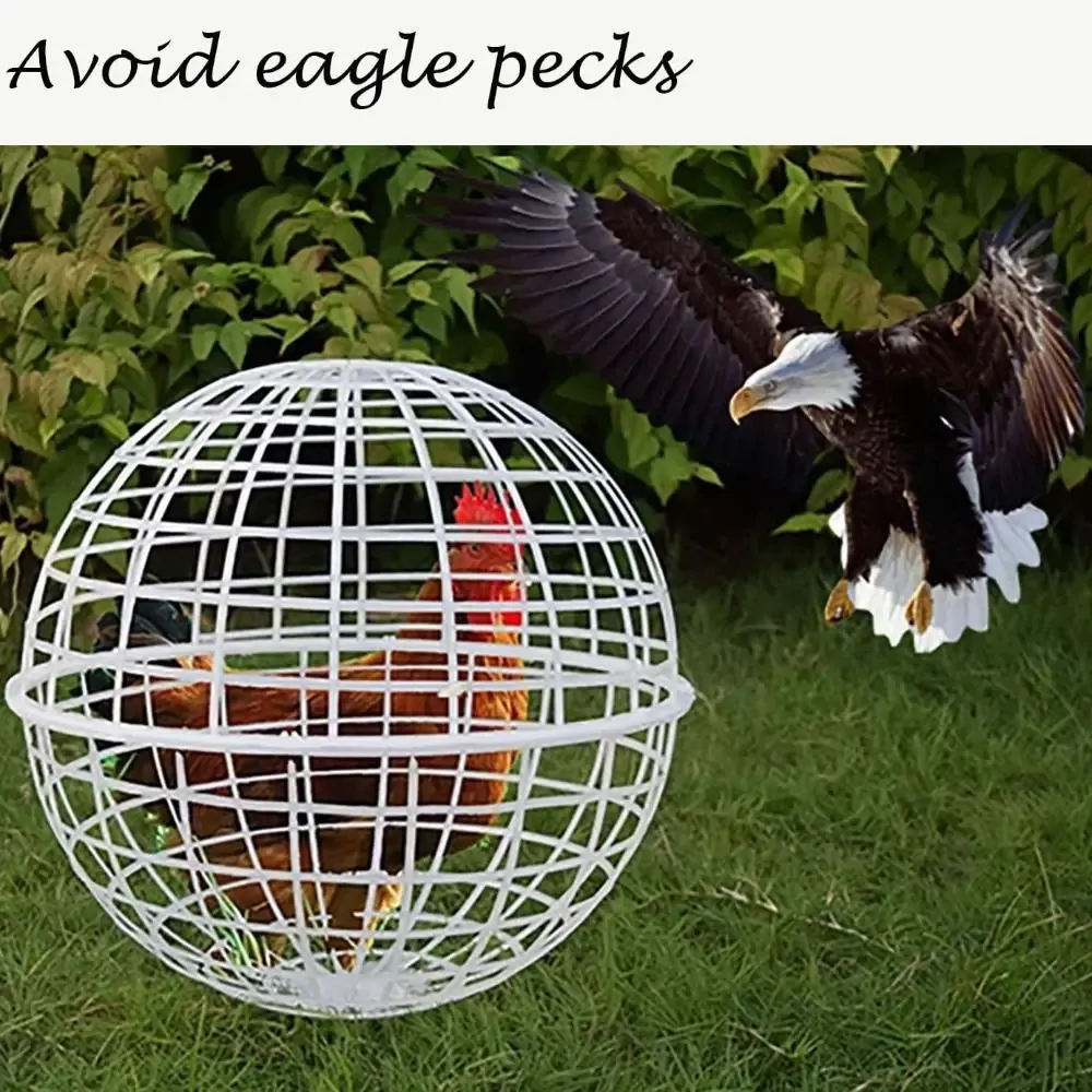 Cage poulet ronde mobile 20 à 50 cm ventilée