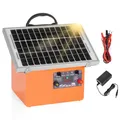 Chargeur solaire clôture électrique 32 km avec affichage batterie – Couleur EU Plug Orange