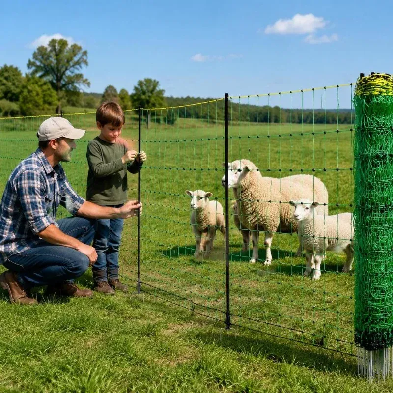 Clôture électrique portable pour bétail 127 x 4998 cm