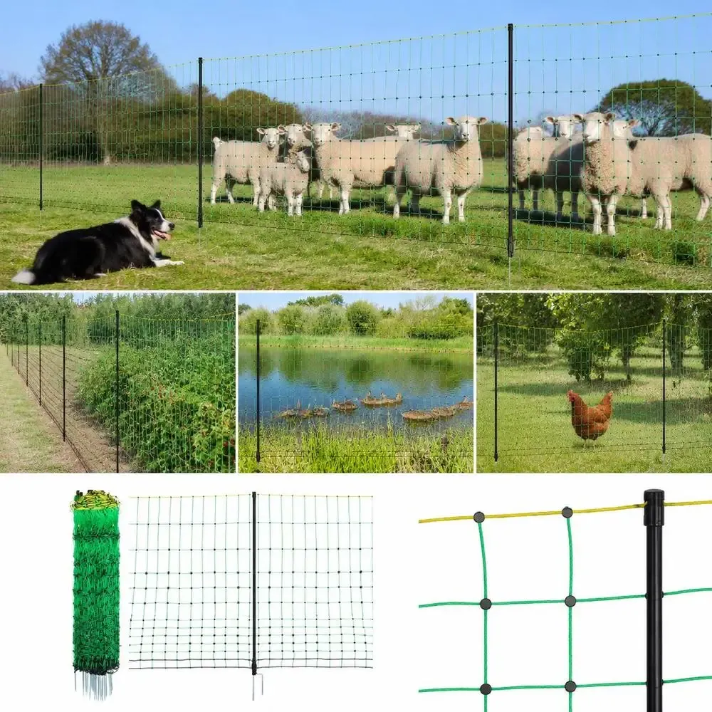 Clôture électrique portable pour bétail 127 x 4998 cm