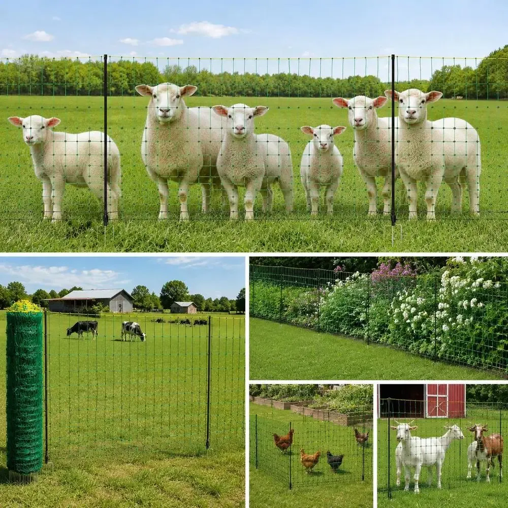 Clôture électrique portable pour bétail 127 x 4998 cm