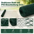 Clôture en treillis métallique PVC vert pour jardin et poulailler – 4