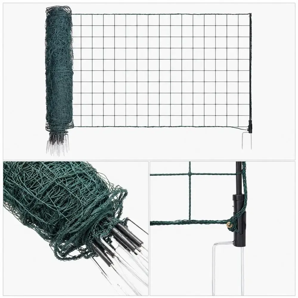 Clôture portable filet 25x1,05m pour volailles et chiens