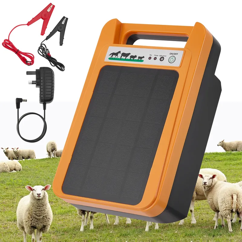 Clôture solaire 10 km, 0,2 J, avec batterie pour bétail