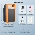 Clôture solaire 10 km, 0,2 J, avec batterie pour bétail – Couleur Orange