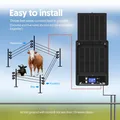 Clôture solaire 32 km, 6 à 12 kV, panneau 10 W, batterie lithium – 5