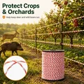 Cordon poly 500 m avec corde acier pour clôture animale – 2