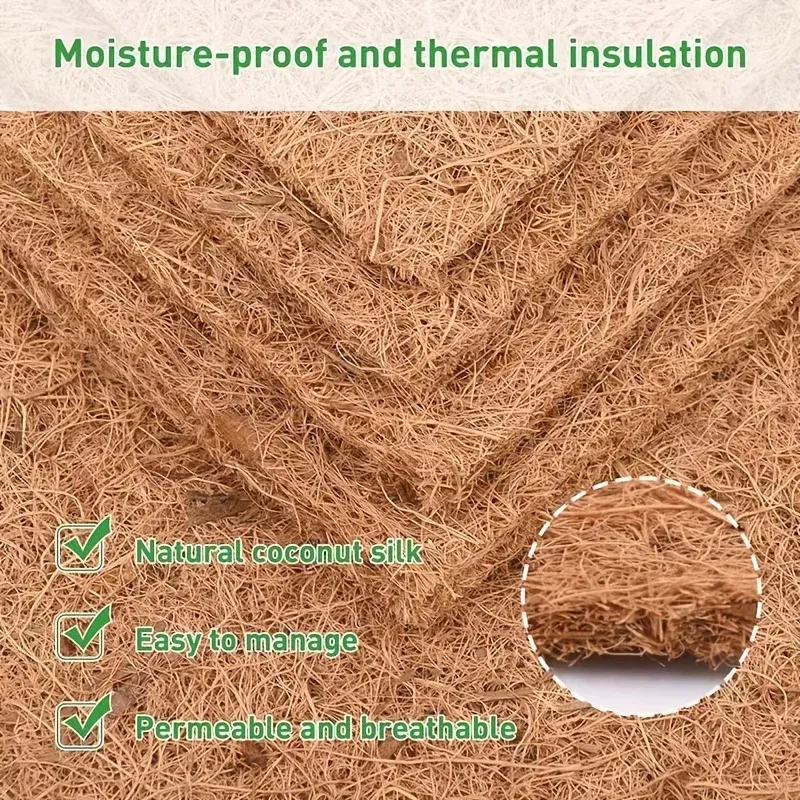 Coussinets nidification coco fibre de palmier réutilisables