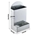 Distributeur automatique grain pour volailles avec support – Couleur BLANC (A)