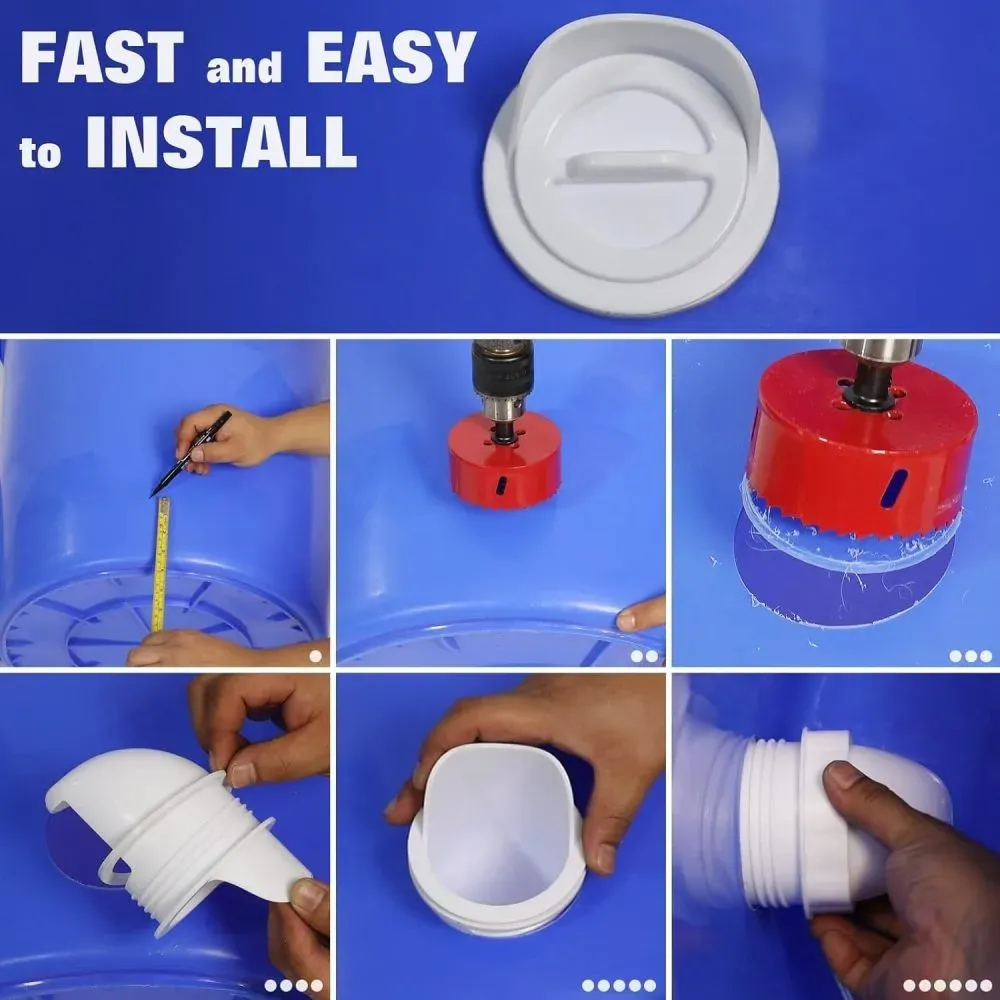 Distributeur d'aliments à gravité pour volailles DIY