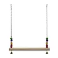 Échelle oiseaux perchoir bois balançoire poulets accessoires cage – Couleur Wooden
