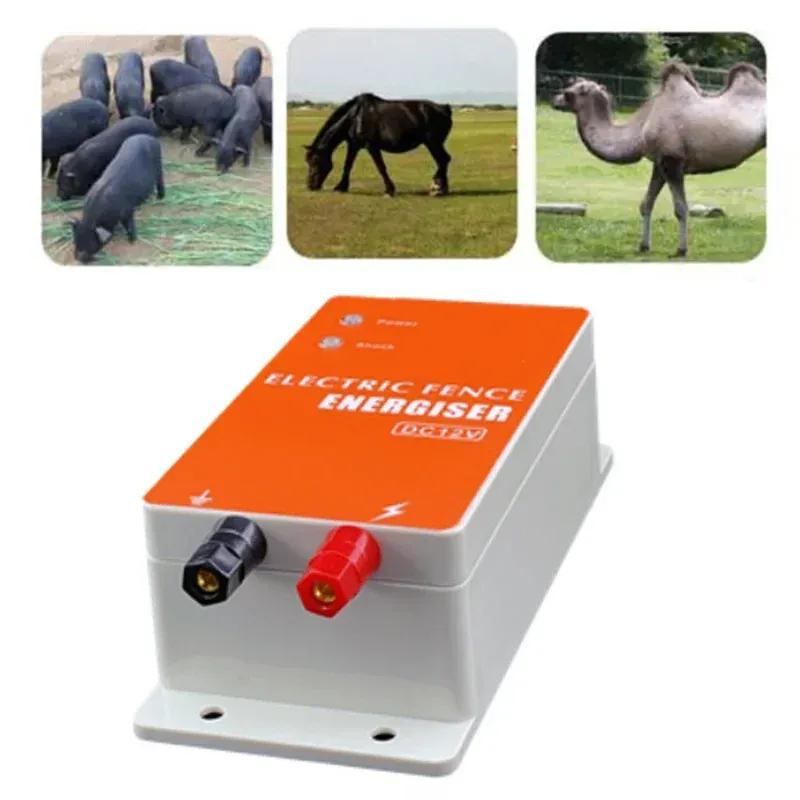 Électrificateur 12 V CC, 0,5 à 1 J, solaire pour animaux