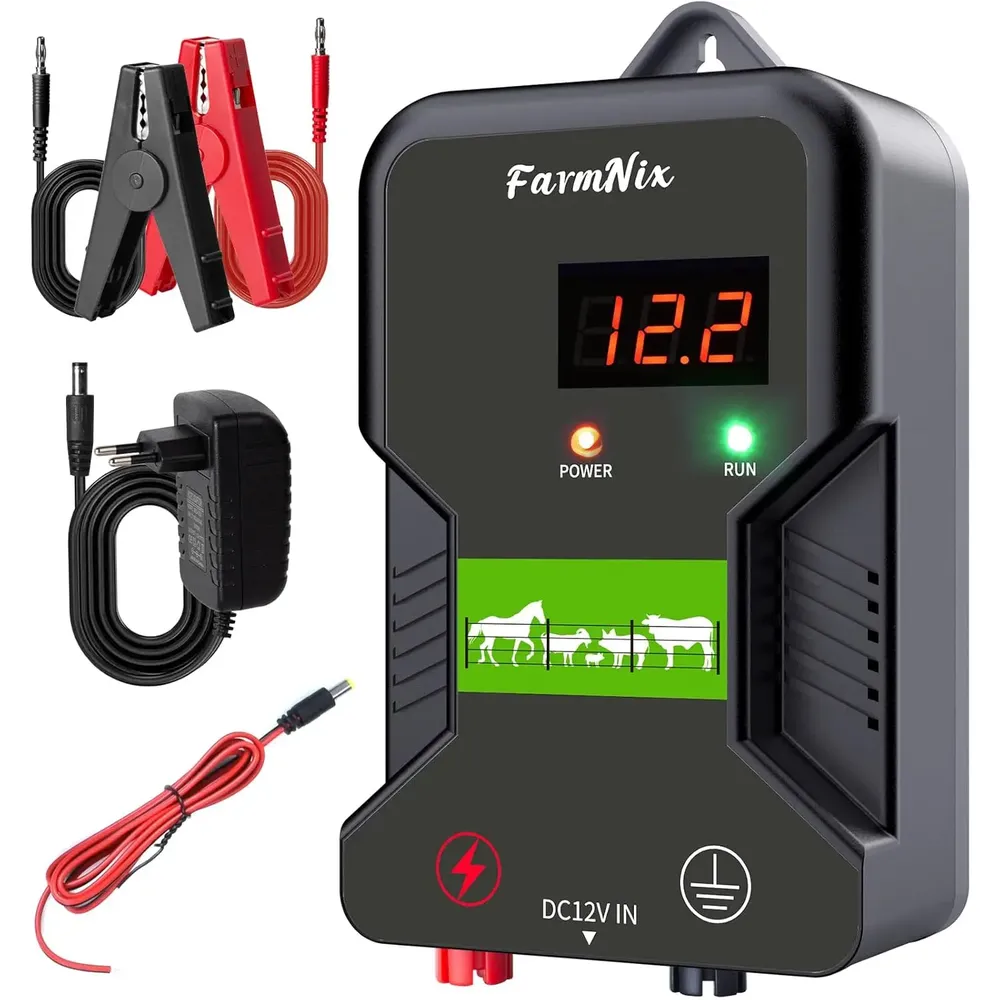 Électrificateur 15 km, 12 kV, pour bétail et animaux