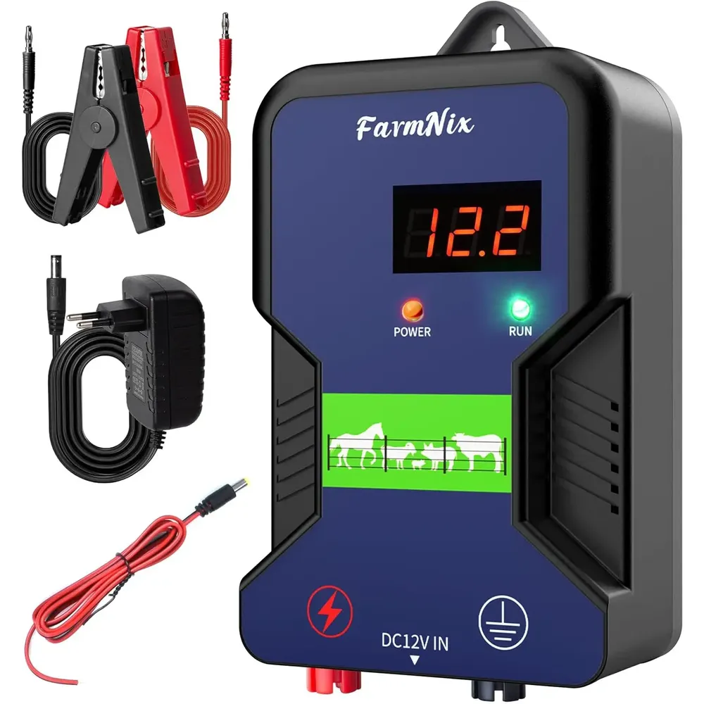 Électrificateur 15 km, 12 kV, pour bétail et animaux