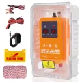 Électrificateur 15 km, 2 J, 7 à 13 KV pour bétail – Couleur Orange