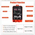 Électrificateur 20 km, 5,5 J, écran LCD, contrôleur bétail 12 V – 2