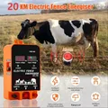 Électrificateur 20 km, 5,5 J, écran LCD, contrôleur bétail 12 V – 4
