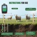 Électrificateur de clôture 10 km, 3 alimentations, indicateur LED – 1