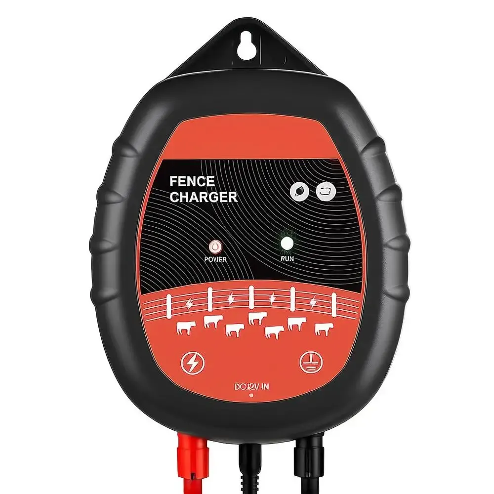 Électrificateur de clôture 10 kV, 1 J, alimentation AC/DC, 3 km