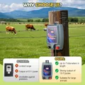 Électrificateur de clôture 15 km, 12 V, 2 J pour bétail – 3