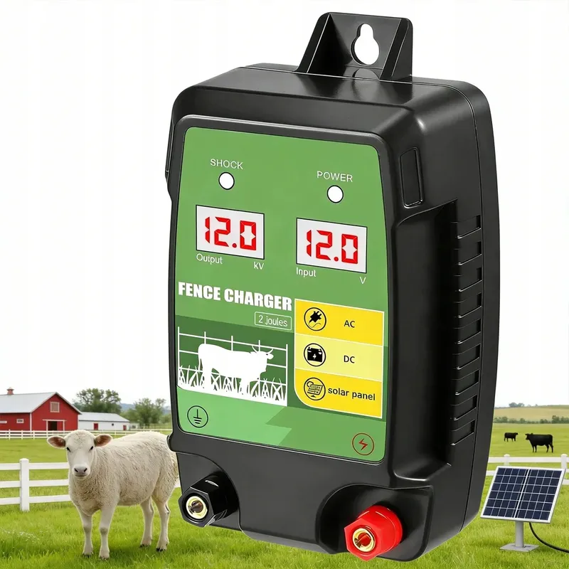 Électrificateur de clôture 15 km, puissance 1,5 à 2 J réglable
