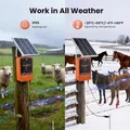 Électrificateur solaire 10 km, 1,2 J, 12 kV, batterie 6000 mAh – 3