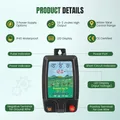 Électrificateur solaire 10 km, 1,5 à 2 J, triple alimentation – 6