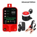 Électrificateur solaire 10 km pour volaille, accessoires clôture – Couleur EU plug with alarm