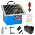 Électrificateur solaire 32 km, faible impédance, 9500 V – Couleur 110V US Plug