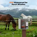 Électrificateur solaire 5 km, 2 J, étanche IP44, double affichage – 7