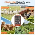 Électrificateur solaire 5 km, 2 J, étanche IP44, double affichage – 8