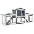 Enclos extérieur en bois pour lapins et poulets – 2