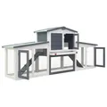 Enclos extérieur en bois pour lapins et poulets – 3