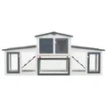 Enclos extérieur en bois pour lapins et poulets – 4