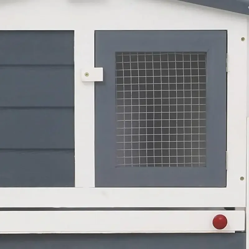 Enclos extérieur en bois pour lapins et poulets
