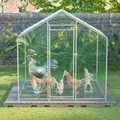 Enclos extérieur robuste pour poulets avec couverture PE – 1