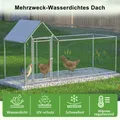 Enclos métallique 3x1,5m avec serrure et couverture PE – 4