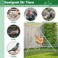Enclos métallique avec échelle et couverture imperméable – 5