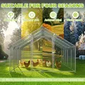 Enclos poulailler acier galvanisé 3 à 12 m résistant aux intempéries – 7