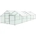 Enclos poulailler acier galvanisé 3 à 12 m résistant aux intempéries – Couleur 3x10x2m