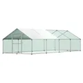 Enclos poulailler acier galvanisé 3 à 12 m résistant aux intempéries – Couleur 3x8x2m