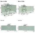 Enclos poulailler extérieur avec toit PE et grillage – 2