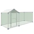 Enclos poulailler extérieur avec toit PE et grillage – Couleur 3X1M