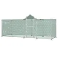 Enclos poulailler extérieur avec toit PE et grillage – Couleur 4X1M