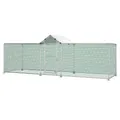 Enclos poulailler extérieur avec toit PE et grillage – Couleur 5X1M