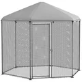 Enclos poulailler extérieur grillagé de 5 m² couvert – 1
